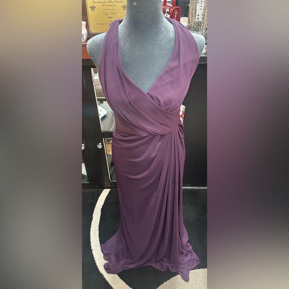 David’s Bridal sz 10 purple long formal dress